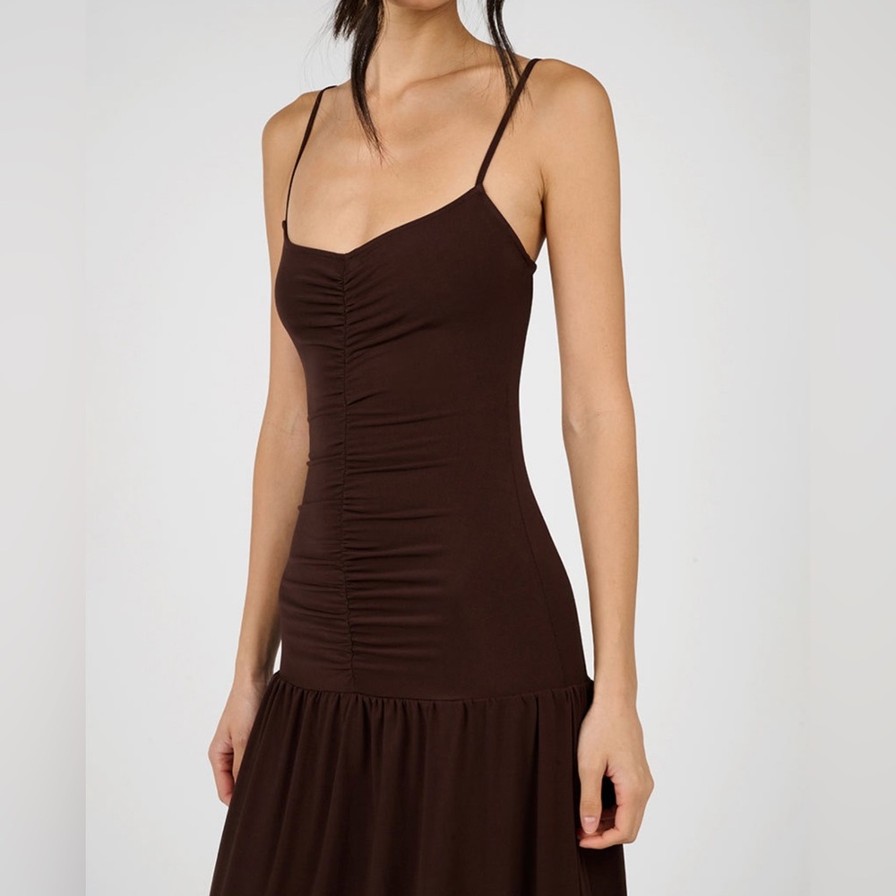 Shop WeWoreWhat Ruched Front Scoop Maxi Dress Sz.M